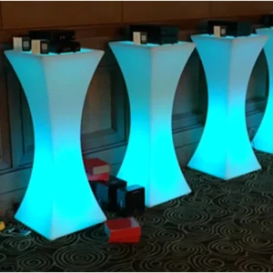 IP68 Rechargeable LED Cocktail Table Light Color Changing Party Illuminated Led Bar Table for Mall Nightclub Furniture