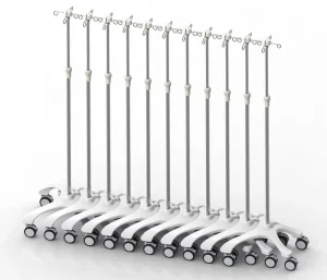 IV Stand Saline DS5 Handcart Hospital Medical Mobile Trolley Infusion Pump Roll Stand