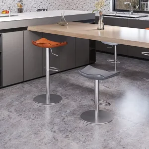 [In Stock] Light Luxury Stainless Steel Frame Space saving Height Adjustable Bar Stool
