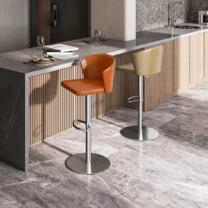 [In Stock] Nordic Simple Height Adjustable Rotatable Bar Stool High Dining Table Chair Front Desk Lifting Household Light