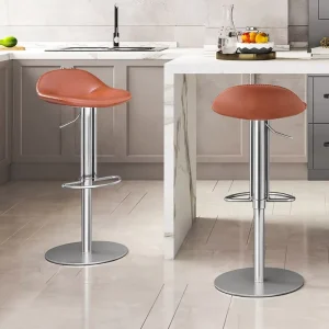 [In Stock]Minimalist Modern Bar Stool Height Adjustable & Rotatable Kitchen Counter High Chair