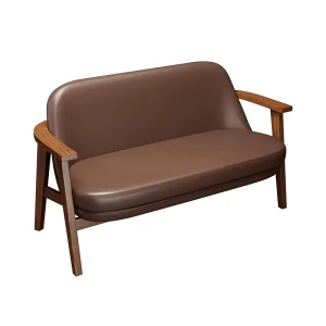 Indoor Cafe Furniture Sofas Seating Dining Chairs Table Set for Restaurant Modern Leather Wooden Bench Chair and Loveseat Sofa