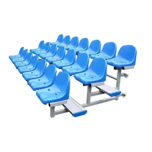 Indoor Outdoor Gym and Stadium Aluminum Bleacher Portable Aluminum Grandstand Bench Seating for Performances Events Football