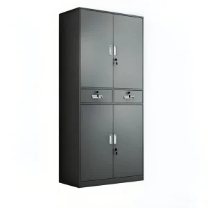 Industrial Adjustable Modern Ventilated Steel Cabinet Office Organizer Filing Wardrobe Lockable Large Capacity Foldable