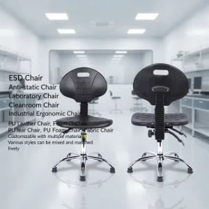 Industrial Anti Static Lab Stool Swivel ESD Safe Chair for Semiconductor & PCB Assembly