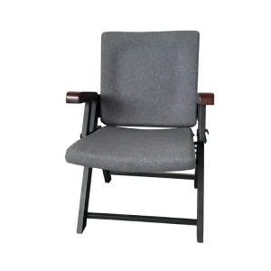 Industrial Design Fabric Theater Conference Auditorium Chairs with Foldable Backrest Commercial Use