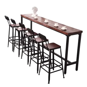 Industrial Hand Made bar Furniture Wrought Iron High Tables and bar Stools