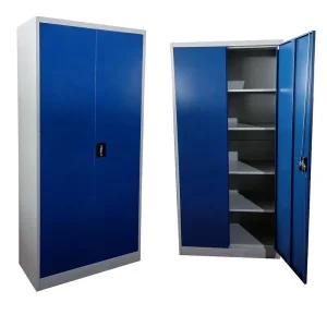 Industrial Lockable Metal KD File Storage Cabinet Filing Cabinet with 4 Shelves Steel Stationary Cupboard