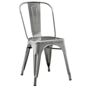 Industrial Metal Bar Stool with Iron Frame Stacking Design for Home Bar & Outdoor Use Commercial Quality