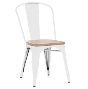 Industrial Metal Restaurant Dining Chair Stackable Indoor Outdoor Commercial Use Living Room & Bar