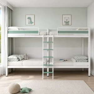 Industrial Modern Metal Adjustable Bunk Bed Student Dormitory Hotel Hospital School Apartment Double