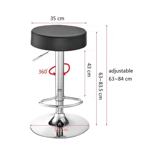 Industrial Pipe Style Metal Bar Stool Chair Artificial Leather Top High Chair for Pub Cafe Bistro Iron Stools Furniture