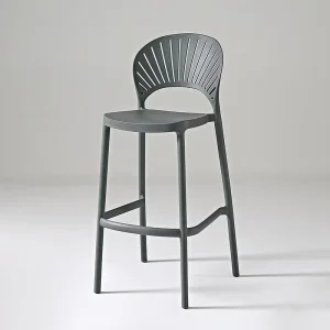 Industrial Restaurant Furniture Harry Bertoia Durable Iron Frame High Plastic Bar Stool 76cm Home Bar Gym Use