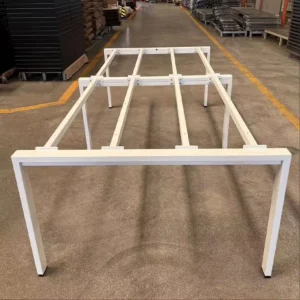 Industrial Square Steel Conference Table Frame Heavy Duty Carbon Steel Meeting Desk Base for Large Scale Office Boardroom