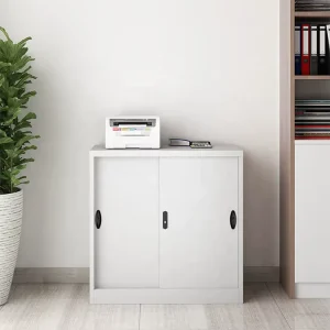 Industrial Steel Cupboard with Sliding Glass Door and Hanging Filing Cabinet for School and Hospital Use