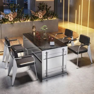 Industrial Style Creative Bar Cafe Container Iron Set Restaurant Chairs Set Dining Chair