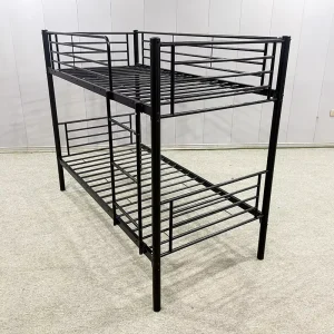 Industrial Style Metal Bunk Bed Steel Frame Double Bed for Worker Camp Construction Site Worker Staff Dormitory