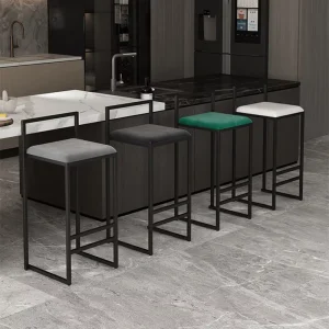 Industrial Style Modern Table Minimalist HomeFront Desk High Stools Bar Stool Furniture
