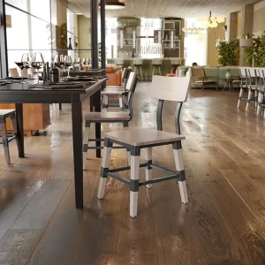 Industrial Style Restaurant Chair for Cafe Restaurant Furniture Commercial Use Stackable Restaurant Chair for Bistro Coffee Shop