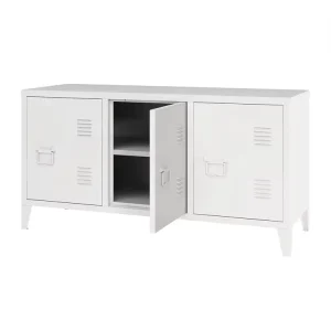 Industrial TV Cabinet Console Stand Display Cupboard Metal Wide Sideboard Steel File Storage Cabinet for Office