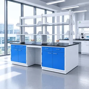 Industry Laboratory Furniture Lab Working Bench Chemical Physical Lab Table with Cabinet