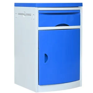 Inpatient Impact Resistant Cabinet ABS Hospital Patient Bedside Table Hospital Bedside Table with Drawer