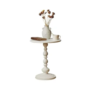 Inspired Side Tables with Iron Light Tones and Simple Designs