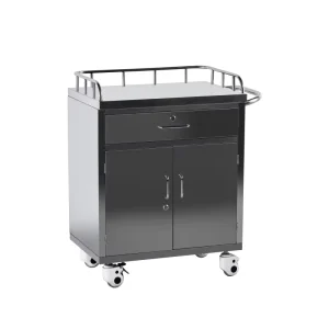 Instrument Trolley Stainless Steel Medical Trolley Cart With Drawers For Hospital