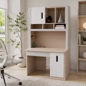 Integrated Desk and Bookshelf for Students A Simple Bedroom Home Use Study Computer Office Desk