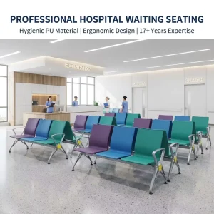 Integrated Modular Seating System Customizable Patient Waiting Bench for Hospital Healthcare Infrastructure Projects
