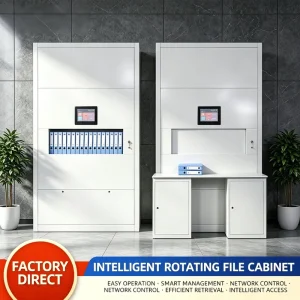Intelligent Integrated Rotary Filing Cabinet Fully Automatic Layer Selection Lifting & Positioning for Archive Storage