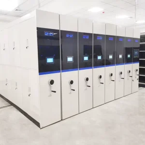 Intelligent Mobile File Cabinet Compact Shelving Metal School Library Smart Control Movable Rack Book Mobile Shelving