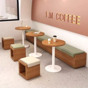 Internet famous Minimalist Milk Tea Dessert Burger Shop Casual Meeting Reception Area Cold Beverage Coffee Set Restaurant Set