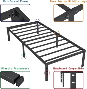Iron Bed Manufacturer Hotel Dormitory Bedroom Modern Foldable Iron Metal Twin Bed Frame for Home Furniture