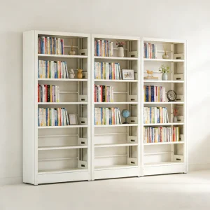 Iron Bookshelves Library Bookshelf University Iron Bookcase Steel Book Shelf Single sided File Shelf Library Magazine Racks