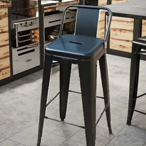 Iron Chairs Tables for Club Counter Industrial Kitchen Dining High Chairs Footrest Modern Metal High Bar Stool for Living Room