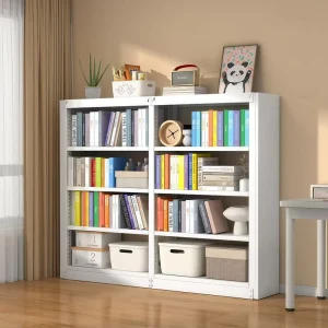 Iron Coated 6 Layer Adjustable Bookcase for School & Home Office Durable Library Shelves with Easy Assembly