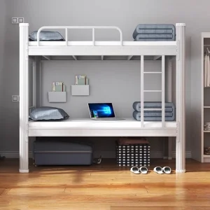 Iron Frame Bunk Beds School Dormitory Beds Rental House Iron Beds Two Tier Steel Student Bunk Beds