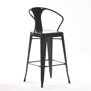 Iron Metal Bar Chair High Stool Counter Chair Nordic Style Modern Commercial Use Comfortable High Quality Bar Furniture Home Bar