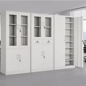 Iron Standing Office Home Clinic Furniture Storage Adjustable Layers Shelves Steel Metallic Professional File Cabinets with Lock