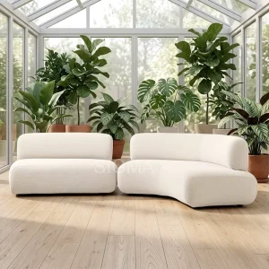 Italian Design Luxury White Lounge Couch Modern Living Room Sofa Set Furniture
