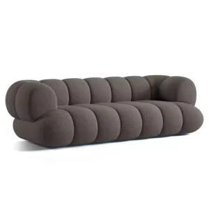Italian Design Modern 3 Seater Couch Velvet Fabric Sofas and Loveseat Set Furniture Luxury Living Room Fabric Grey Sofa