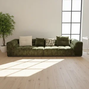 Italian Design Wood Frame Living Room Sofa Modular Cloud Couch Customizable