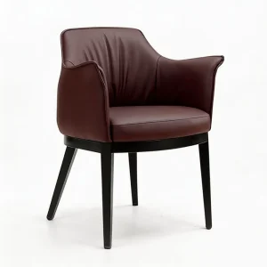 Italian Designer Single Backrest Office Negotiation Chair Leisure Reception Seat for Restaurant Hotel Sales Waiting Area