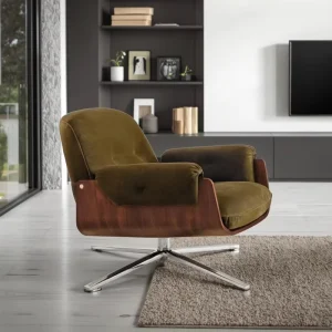 Italian Designer Swivel Chair Luxury Lounge Chair for Living Room Hotel High end Swivel Chair