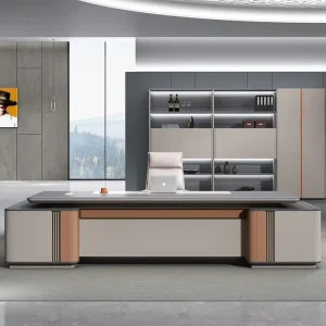 Italian L Shape Executive Desk Storage Cabinet