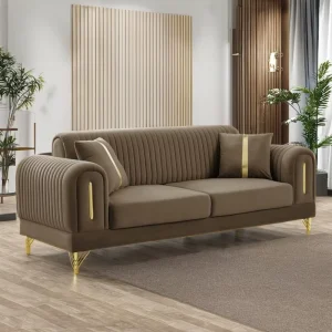 Italian Luxury Chesterfield Sectional Sofa Set Fabric Sofas Couches for Living Room Hotel Elegant Furniture for Apartment Sale
