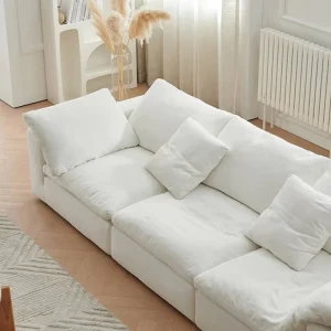 Italian Luxury Corner Sofa Set Living Room Furniture Fabric Modular Compression Sofa Vacuum Packed