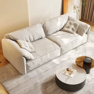 Italian Luxury Small Apartment Sofa Set Modern Luxury Velvet Solid Wood Frame Modular Living Room Warehouse Villa Recliner