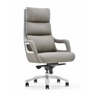 Italian Luxury Stainless Steel Modern Boss Office Chair Executive President Reclining Feature Study Computer Desks